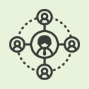 Icon Koordinierung Buchhaltungsaufgaben