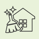 Icon Mitarbeitende Hausreinigung Aufgaben